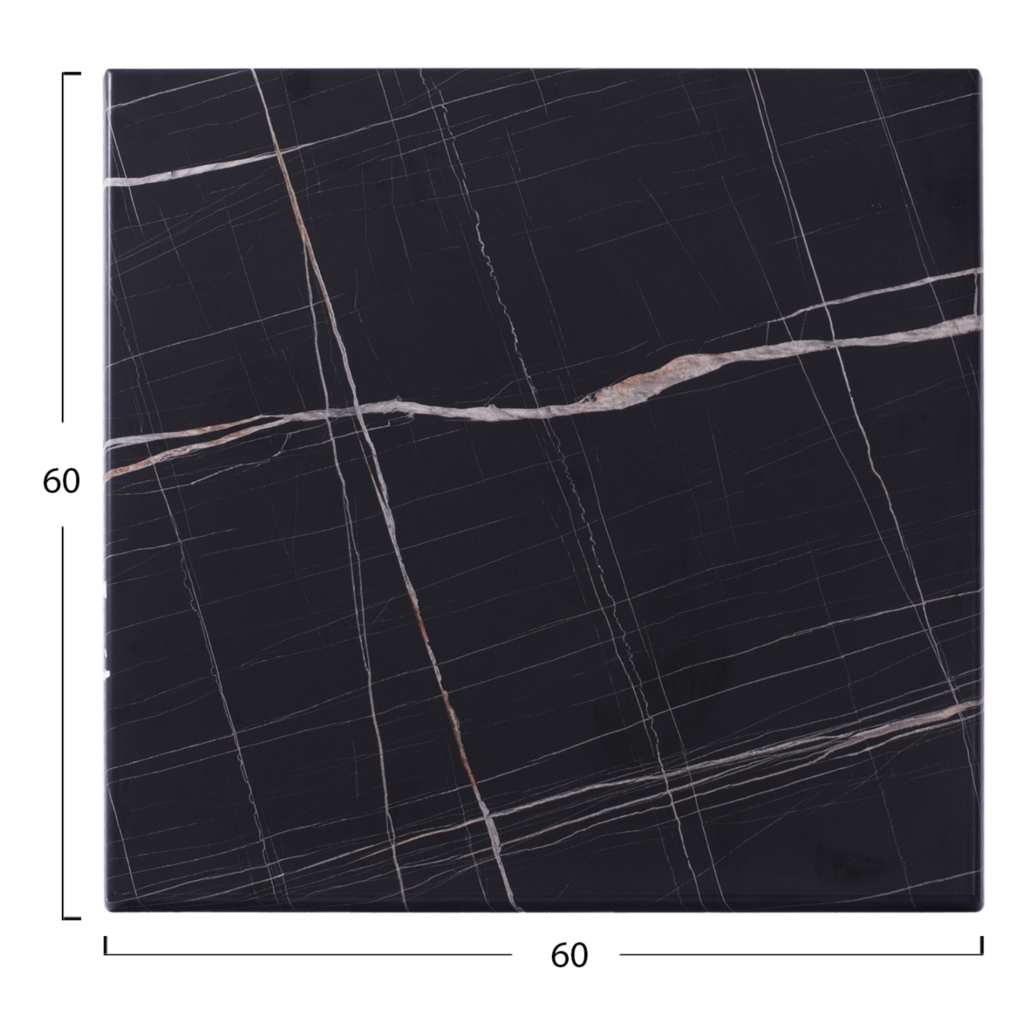 ΕΠΙΦΑΝΕΙΑ ΤΡΑΠΕΖΙΟΥ WERZALIT 60Χ60Χ3.5εκ. ΜΑΥΡΟ ΜΑΡΜΑΡΟ 741 HM5229.13