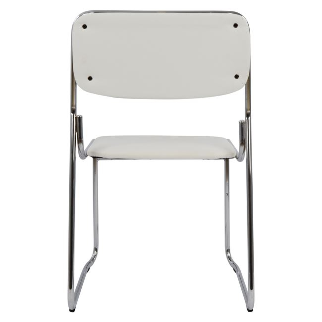 ΚΑΡΕΚΛΑ ΓΡΑΦΕΙΟΥ ΣΥΝΕΡΓΑΣΙΑΣ MABEL HM1019.02 ΣΕ ΧΡΩΜΑ ΛΕΥΚΟ 48,5x51,5x77Yεκ.