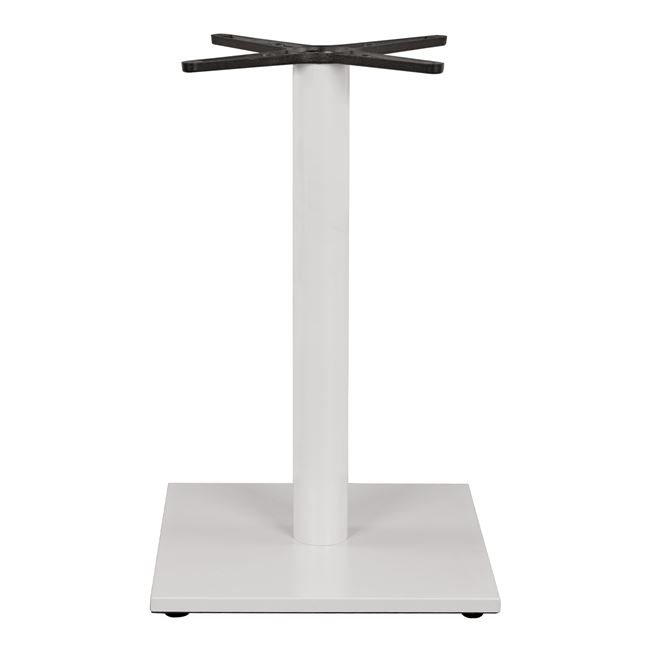 ΒΑΣΗ ΜΕΤΑΛΛΙΚΗ ΛΕΥΚΗ ΜΑΤ 46Χ46Χ72εκ. ΜΕ ΣΤΑΥΡΟ 46Χ46 ΚΑΙ ΡΕΓΟΥΛΑΤΟΡΟΥΣ HM438.02