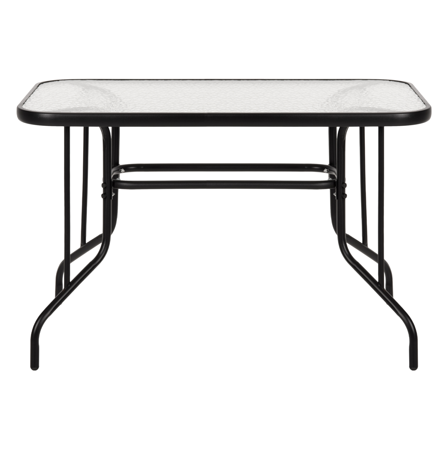 ΤΡΑΠΕΖΙ ADAM HM5020.03 ΜΕΤΑΛΛΙΚΟ ΜΑΥΡΟ ΜΕ ΓΥΑΛΙΝΗ ΕΠΙΦΑΝΕΙΑ 110Χ60Χ71Υεκ.