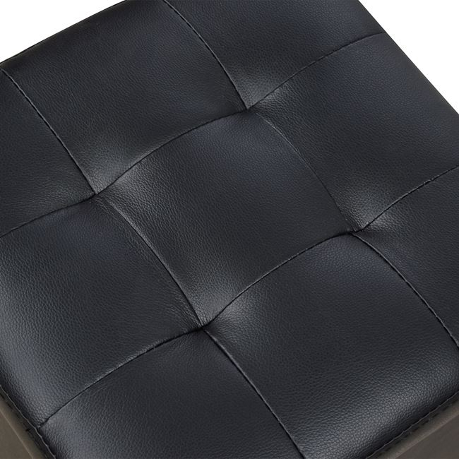 ΣΚΑΜΠΩ ΜΕ ΑΠΟΘΗΚΕΥΤΙΚΟ ΧΩΡΟ PU ΜΑΥΡΟ CUBE HM224.01 38x38x36.5Υεκ.