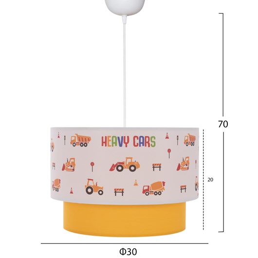 ΠΑΙΔΙΚΟ ΦΩΤΙΣΤΙΚΟ ΟΡΟΦΗΣ ΥΦΑΣΜΑΤΙΝΟ HM7572.04  Φ30x70εκ.