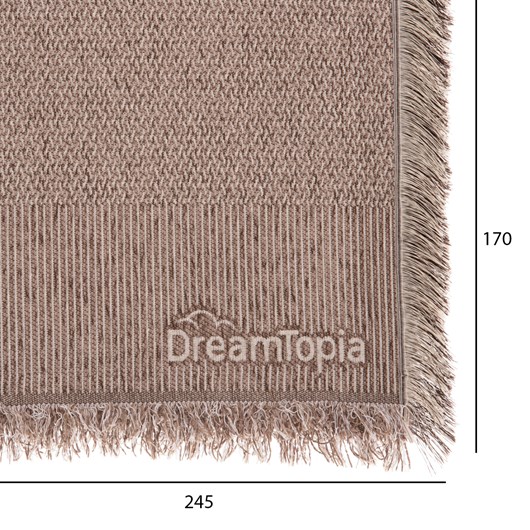 ΡΙΧΤΑΡΙ ME ΚΡΟΣΙΑ DREAMTOPIA HM12162.10 ΣΕ ΚΑΦΕ ΧΡΩΜΑ 245X170εκ.