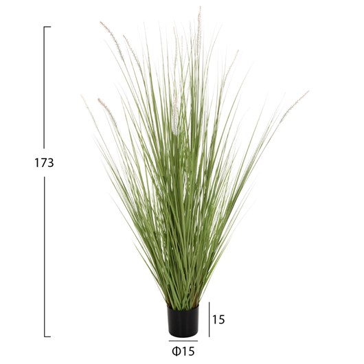 ΔΙΑΚΟΣΜΗΤΙΚΟ ΣΥΝΘΕΤΙΚΟ ΦΥΤΟ HM4017 BRISTLEGRASS ΣΕ ΓΛΑΣΤΡΑ 173Υεκ.