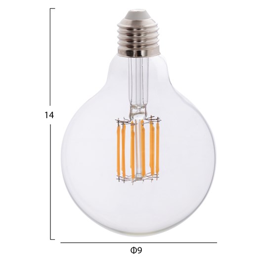 ΛΑΜΠΤΗΡΑΣ GLOBO LED FILAMENT 12W E27 3000K ΔΙΑΦΑΝΟΣ HM4049.01