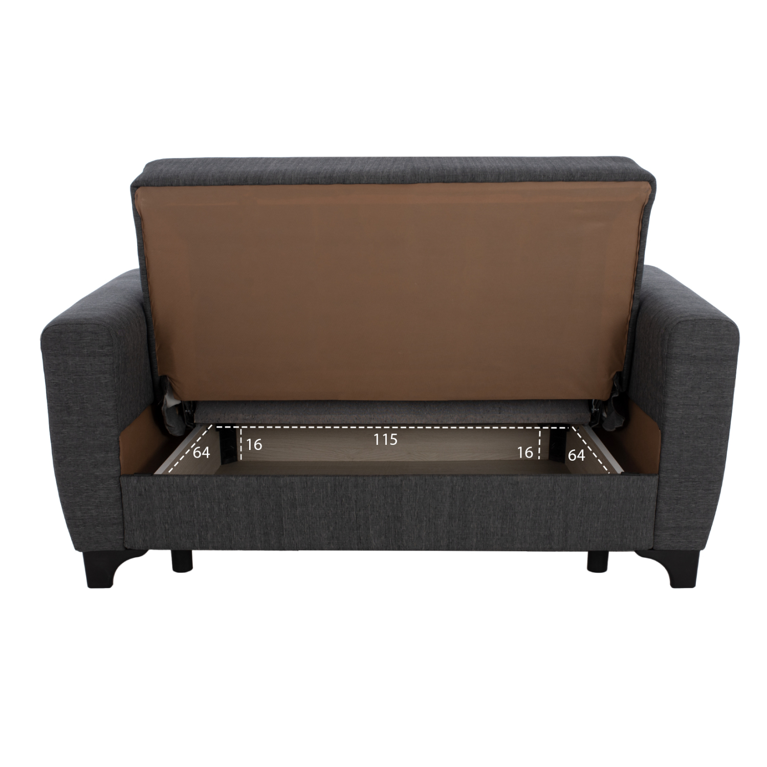 ΚΑΝΑΠΕΣ ΚΡΕΒΑΤΙ HEMA ΔΙΘΕΣΙΟΣ ΨΗΛΗ ΠΛΑΤΗ ΓΚΡΙ HM3243.03 160x84x88 εκ.