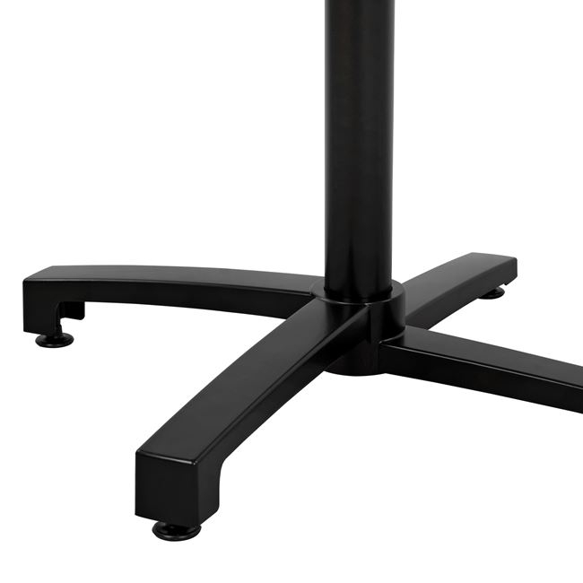 ΒΑΣΗ ΑΛΟΥΜΙΝΙΟΥ ΠΤΥΣΣΟΜΕΝΗ HM459.01 ΜΑΥΡΟ ΜΑΤ 69Χ69Χ73Υεκ. ΜΕ ΣΤΑΥΡΟ 48Χ48εκ.