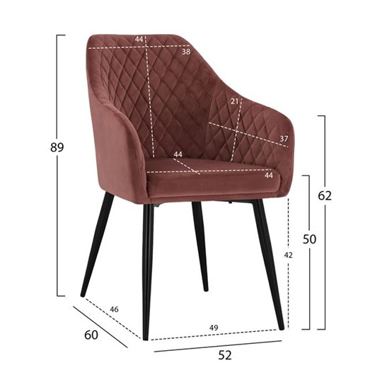 ΠΟΛΥΘΡΟΝΑΚΙ CHARLES HM8522.02 ΜΕ ΒΕΛΟΥΔΟ ΣΑΠΙΟ ΜΗΛΟ 52x60x89Υ εκ.