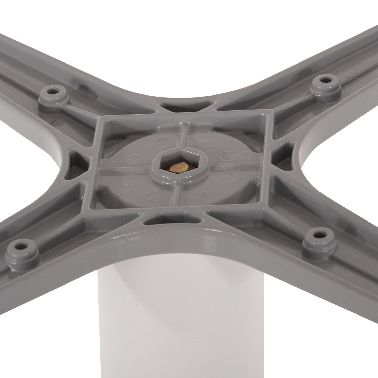 ΒΑΣΗ ΤΡΑΠΕΖΙΟΥ ΑΛΟΥΜΙΝΙΟΥ ΛΕΥΚΟ ΜΑΤ HM475.02 ΣΤΑΥΡΟΣ 46Χ46εκ 46Χ46Χ72Υεκ.