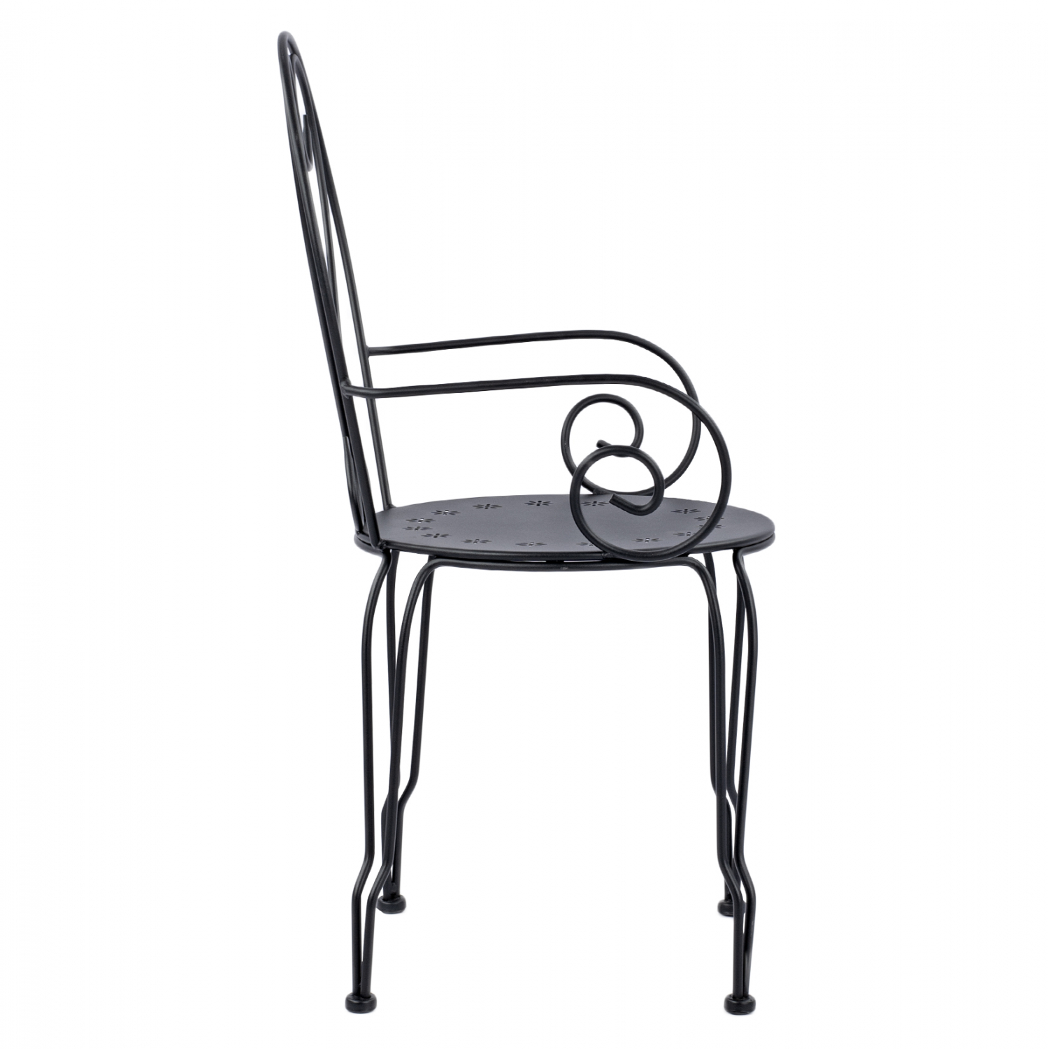 ΚΑΡΕΚΛΑ ΠΟΛΥΘΡΟΝΑ ΜΕΤΑΛΛΙΚΗ AMORE ΜΑΥΡΗ HM5008.11 49x48x90 εκ.