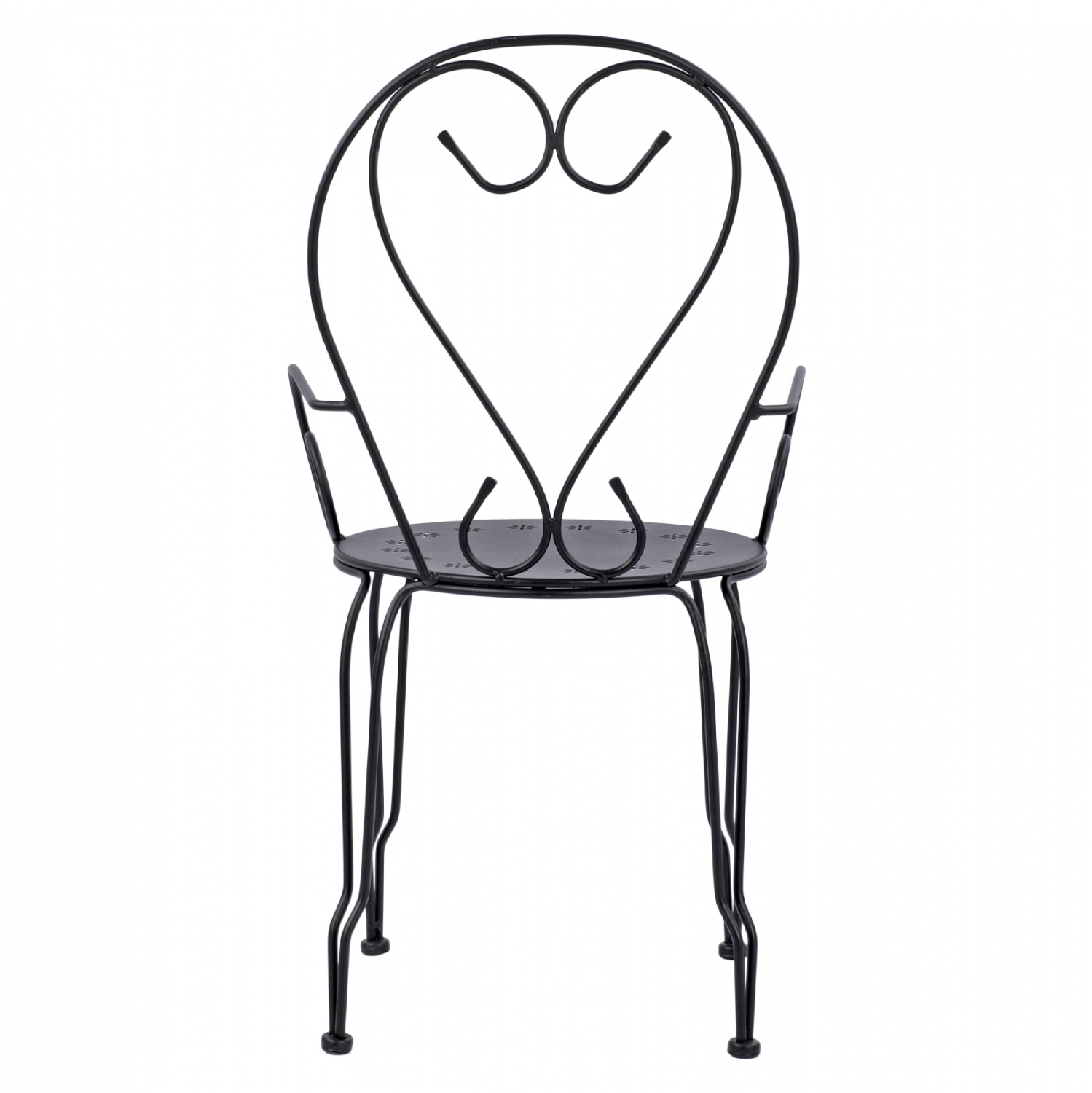 ΚΑΡΕΚΛΑ ΠΟΛΥΘΡΟΝΑ ΜΕΤΑΛΛΙΚΗ AMORE ΜΑΥΡΗ HM5008.11 49x48x90 εκ.