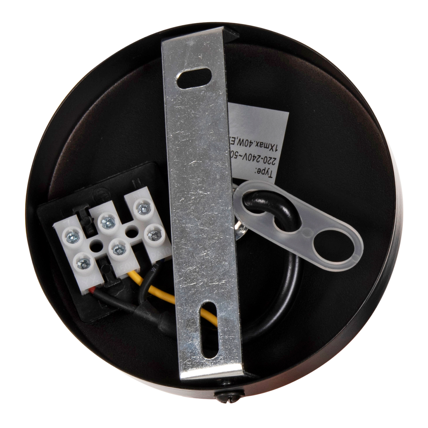 ΦΩΤΙΣΤΙΚΟ ΟΡΟΦΗΣ ΚΡΕΜΑΣΤΟ HM4066 ΜΑΥΡΟ ΜΕΤΑΛΛΙΚΟ ΚΑΠΕΛΟ 39x34x130Υεκ.