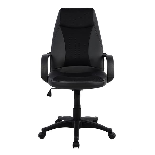 ΚΑΡΕΚΛΑ ΓΡΑΦΕΙΟΥ GAMING SIVIR HM1001.01 ΜΕ ΜΑΥΡΟ PU 59x 60x115 εκ.