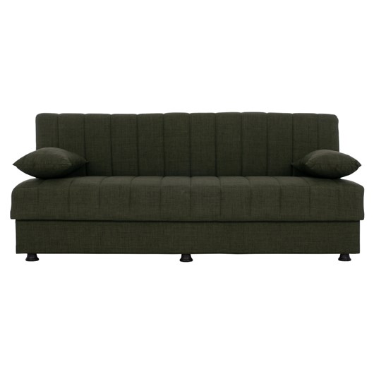 ΚΑΝΑΠΕΣ ΚΡΕΒΑΤΙ ANDRI ΤΡΙΘΕΣΙΟΣ DARK OLIVE HM3239.05 180x72x77 εκ.