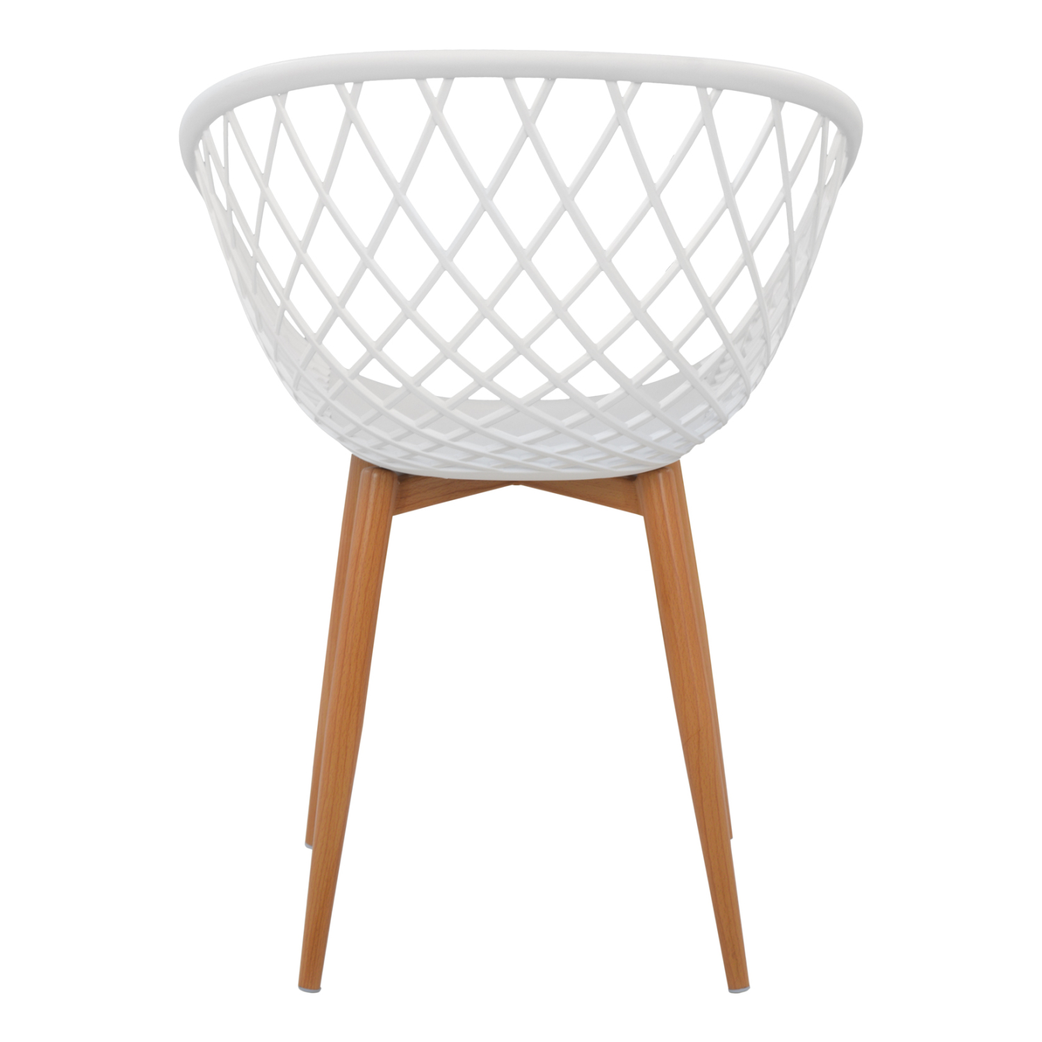 ΠΟΛΥΘΡΟΝΑ ΠΟΛΥΠΡΟΠΥΛΕΝΙΟΥ ΛΕΥΚΗ ΜΕ ΜΕΤΑΛΛΙΚΑ ΠΟΔΙΑ ΑΠΟΜΙΜΗΣΗ ΞΥΛΟΥ ARIADNE HM8001.01 62,5x56x80 εκ.