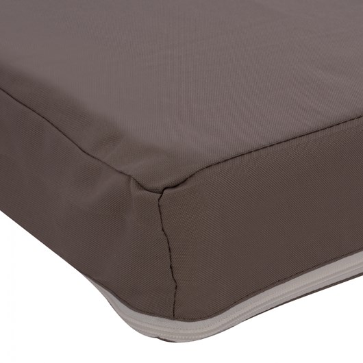 ΜΑΞΙΛΑΡΙ ΞΑΠΛΩΣΤΡΑΣ POLYESTER SIFNOS ΓΚΡΙ HM11235.10P 190x70x11 εκ.