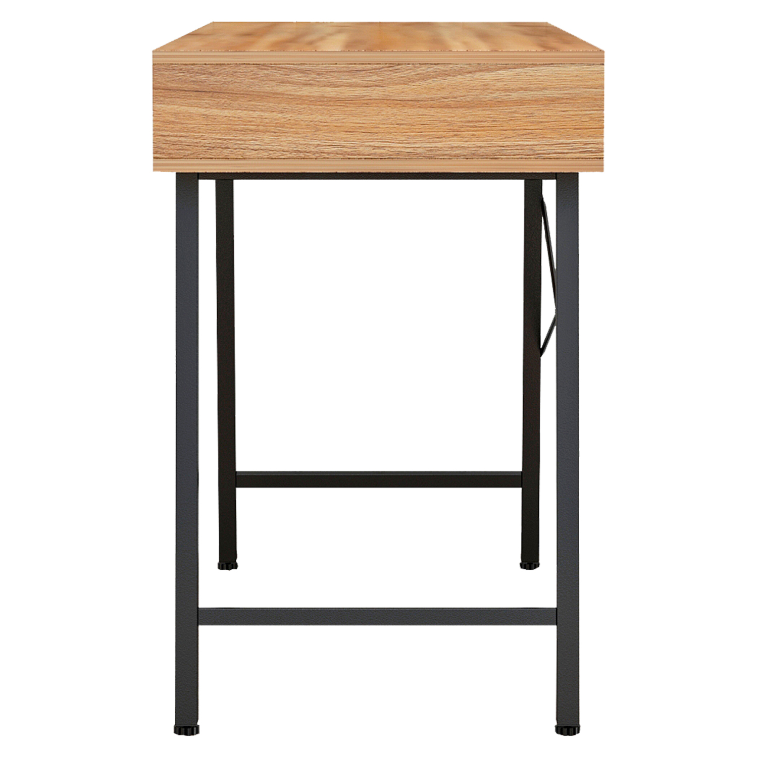 ΓΡΑΦΕΙΟ ΚΑΡΥΔΙ-ΓΚΡΙ ΜΕ ΜΑΥΡΟ ΜΑΤ ΣΚΕΛΕΤΟ HM2128.03 120x48x76,5Υ εκ.