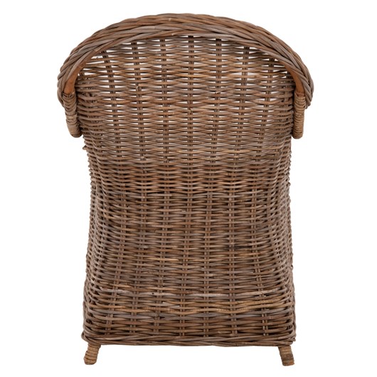 ΠΟΛΥΘΡΟΝΑ ΜΕ ΕΚΡΟΥ ΜΑΞΙΛΑΡΙ KEYLA HM9536 ΚΑΦΕ RATTAN 63x65x87Υεκ.