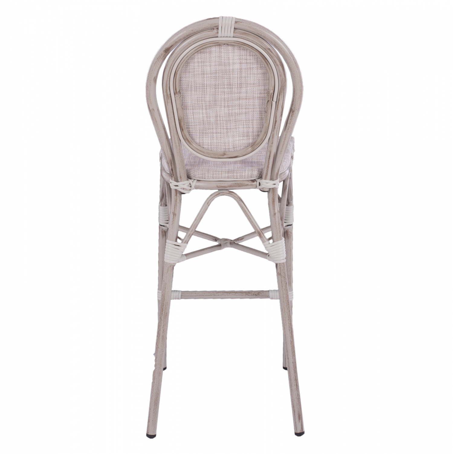 ΣΚΑΜΠΩ ΑΛΟΥΜΙΝΙΟΥ BAMBOO LOOK ΠΑΤΙΝΑ ΛΕΥΚΟ ΜΕ TEXTLINE HM5110 41x52x116 εκ.