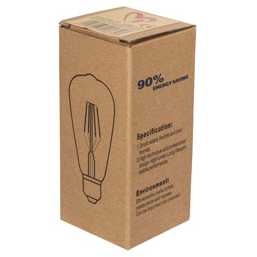 ΛΑΜΠΤΗΡΑΣ HM4189.01 LED FILAMENT 12W E27 3000K ΔΙΑΦΑΝΟΣ