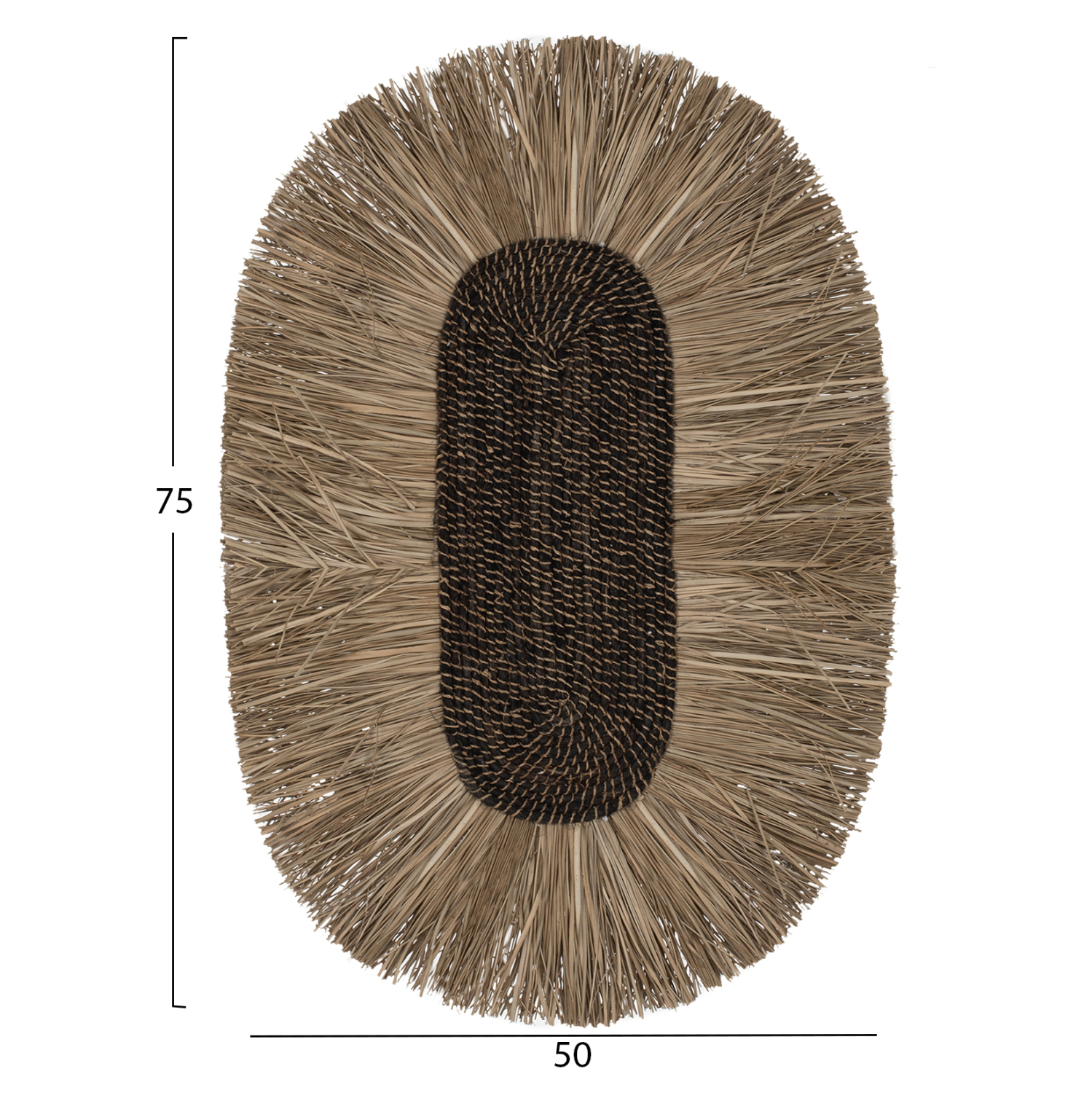 ΔΙΑΚΟΣΜΗΤΙΚΟ ΤΟΙΧΟΥ ΟΒΑΛ ΑΠΟ GRASS ΚΑΙ ΙΝΕΣ ΑΜΠΑΚΑ ΣΕ ΧΡΩΜΑ ΦΥΣΙΚΟ 50x5x75Yεκ.HM7794