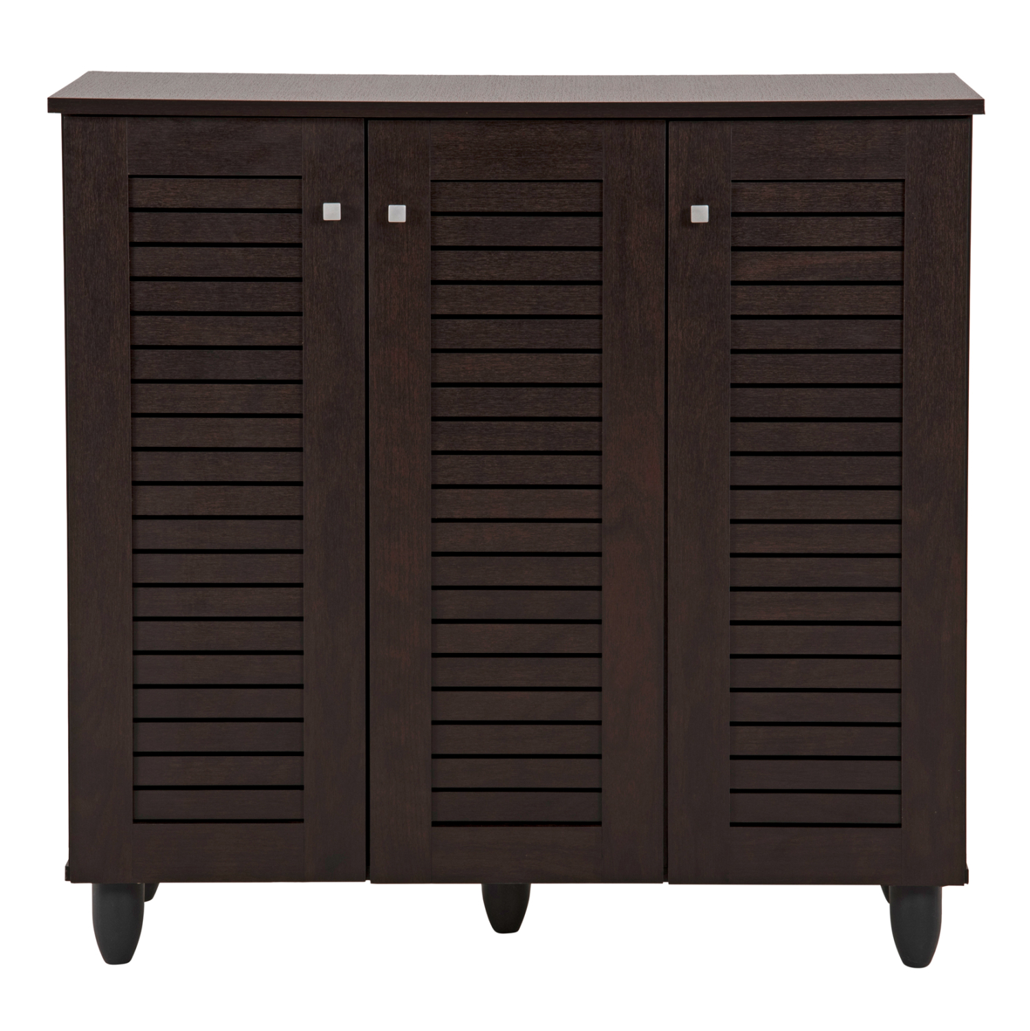 ΠΑΠΟΥΤΣΟΘΗΚΗ-ΝΤΟΥΛΑΠΑ PROLLY HM9609.01 ΜΕΛΑΜΙΝΗ WENGE-3ΠΟΡΤΕΣ-4ΡΑΦΙΑ 87x32x88Υεκ.