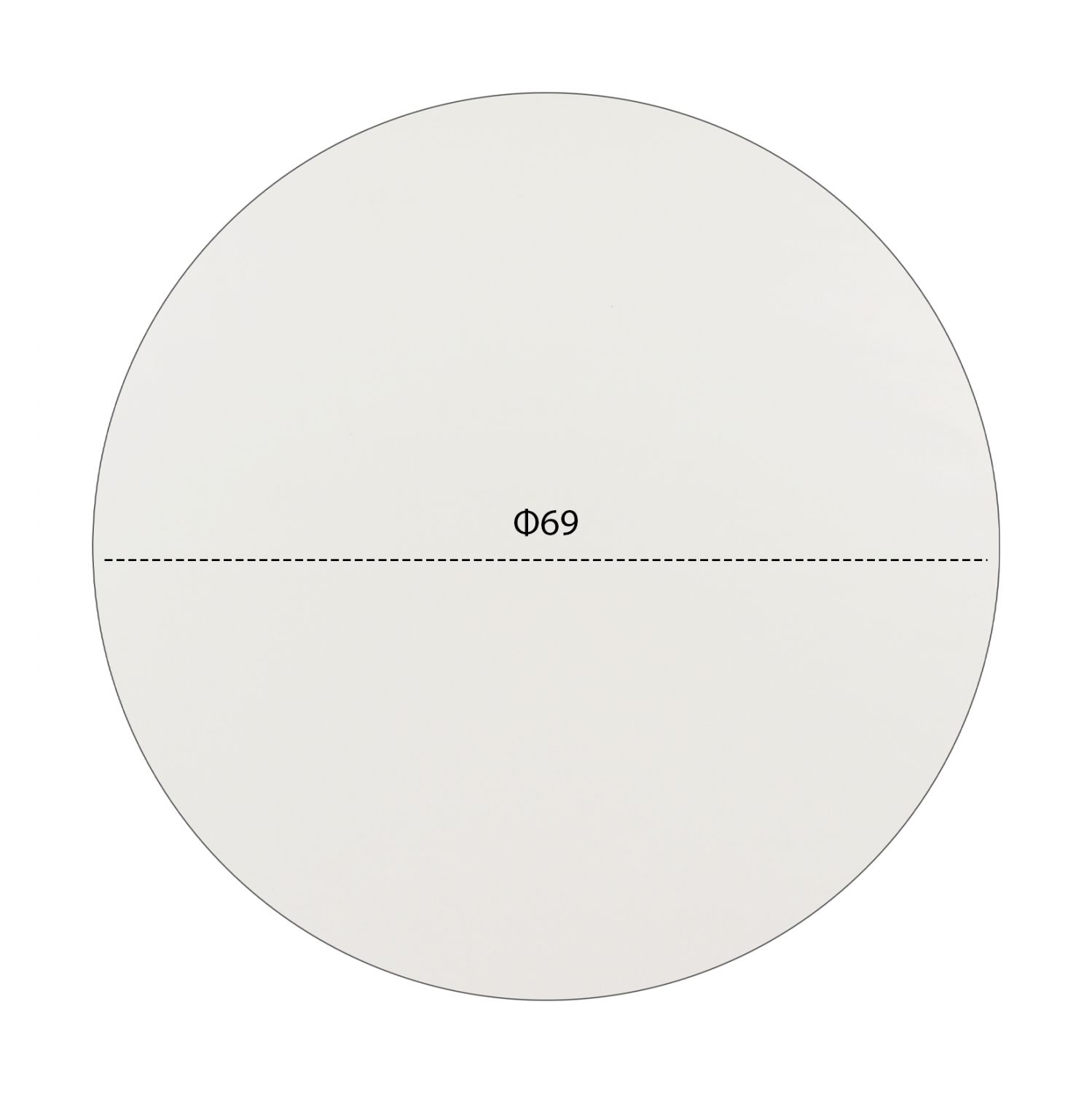 ΕΠΙΦΑΝΕΙΑ ΤΡΑΠΕΖΙΟΥ HPL HM5842.02 ΛΕΥΚΗ Φ69 εκ. ΠΑΧΟΥΣ 12mm.