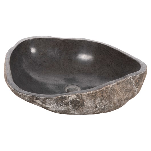 ΝΙΠΤΗΡΑΣ STONE SINK ΛΑΞΕΥΜΕΝΗ ΠΕΤΡΑ ΓΚΡΙ ΑΠΟΧΡΩΣΗ HM4193 55x44x16 εκ.