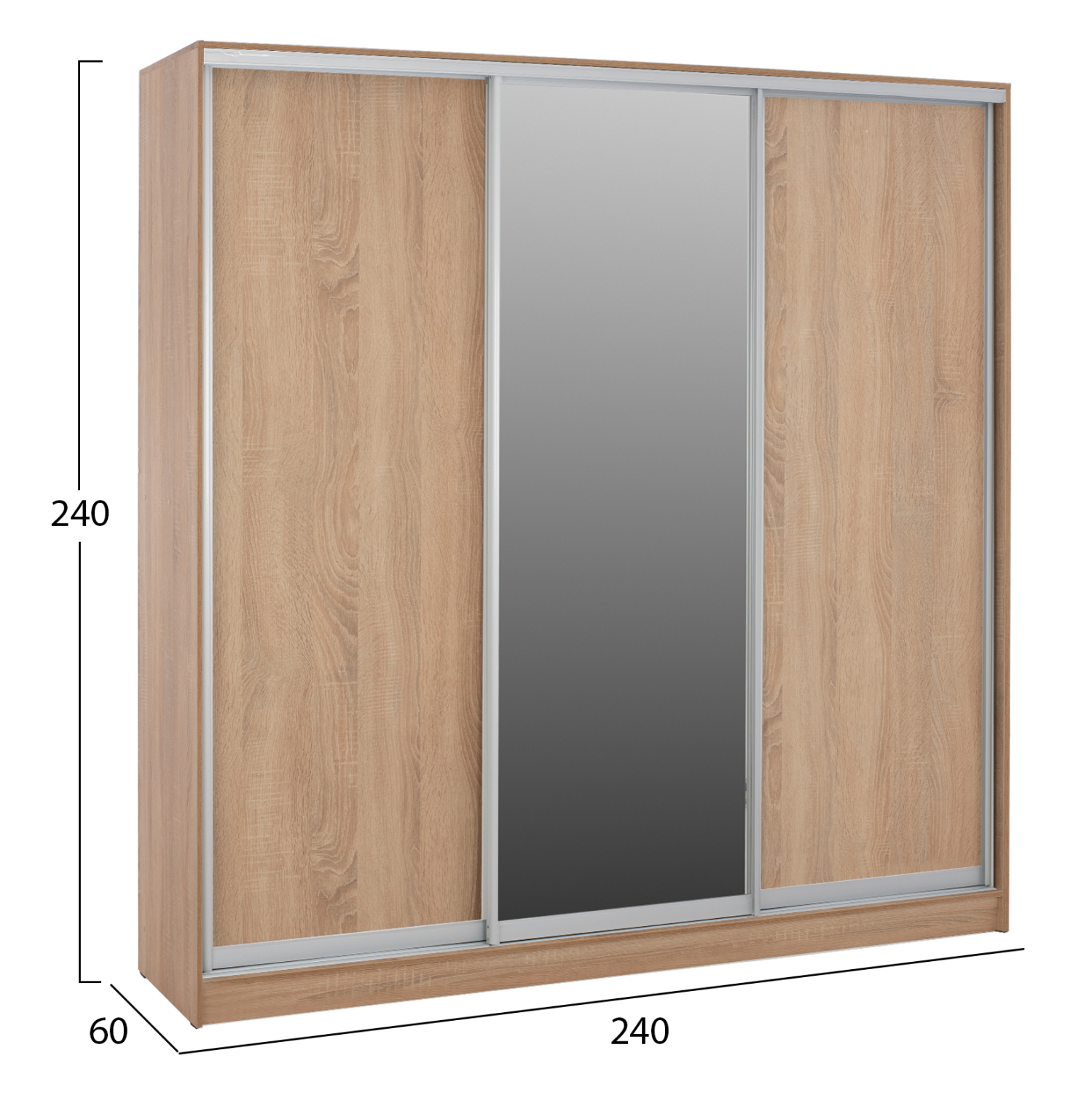 ΝΤΟΥΛΑΠΑ ΣΥΡΟΜΕΝΗ ΜΕΛΑΜΙΝΗΣ SONAMA ΜΕ ΚΑΘΡΕΦΤΗ 3ΦΥΛΛΗ HM2462.01 240x240x60 εκ.