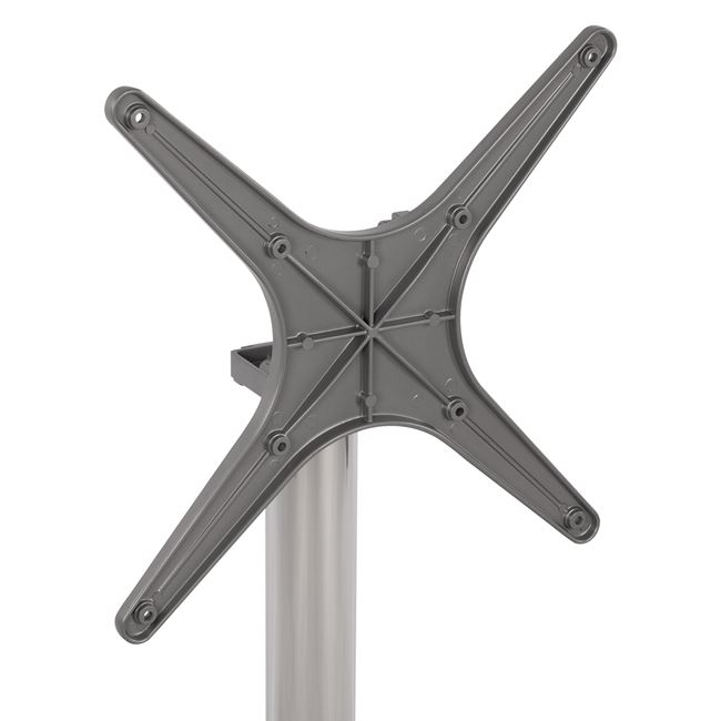 ΒΑΣΗ ΑΛΟΥΜΙΝΙΟΥ ΠΤΥΣΣΟΜΕΝΗ ΧΡΩΜΙΟΥ 69Χ69Χ73Υεκ. ΜΕ ΣΤΑΥΡΟ 48Χ48εκ.HM459.03