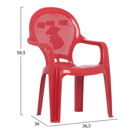 ΚΑΡΕΚΛΑΚΙ ΠΑΙΔΙΚΟ HM5824.05 KOKKINH 36.5x36.5x56.5Υεκ.