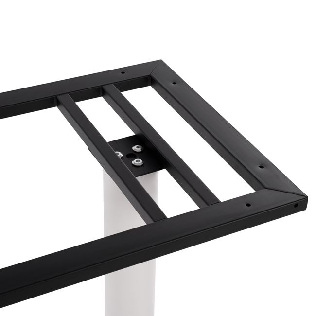 ΒΑΣΗ ΜΕΤΑΛΛΙΚΗ ΔΙΠΛΗ ΛΕΥΚΗ ΜΑΤ 80Χ40Χ72Υεκ. ΜΕ ΡΕΓΟΥΛΑΤΟΡΟΥΣ HM435.12