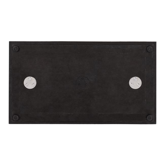 ΒΑΣΗ ΜΕΤΑΛΛΙΚΗ ΔΙΠΛΗ ΛΕΥΚΗ ΜΑΤ 80Χ40Χ72Υεκ. ΜΕ ΡΕΓΟΥΛΑΤΟΡΟΥΣ HM435.12