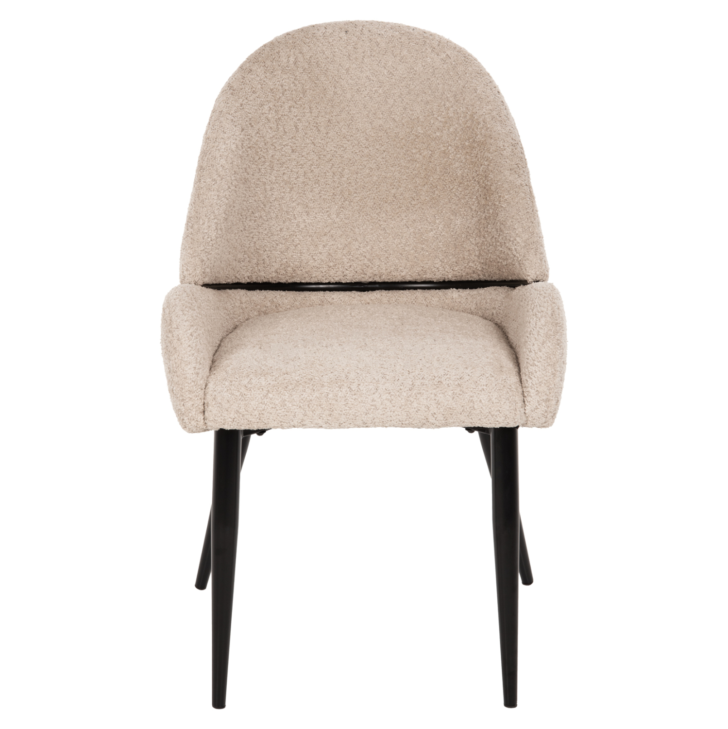 ΚΑΡΕΚΛΑ SARKY HM8585.02 ΥΦΑΣΜΑ ΜΠΟΥΚΛΕ ΕΚΡΟΥ ΜΕ ΜΕΤΑΛΛΙΚΑ ΠΟΔΙΑ 56x64x88Yεκ.