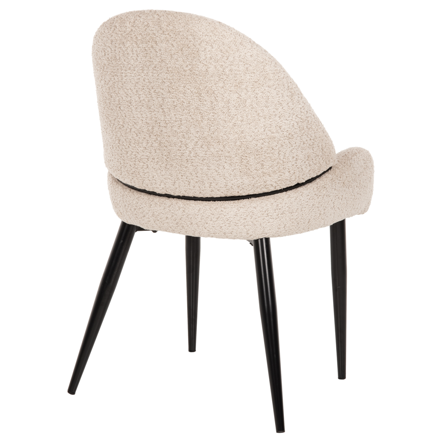 ΚΑΡΕΚΛΑ SARKY HM8585.02 ΥΦΑΣΜΑ ΜΠΟΥΚΛΕ ΕΚΡΟΥ ΜΕ ΜΕΤΑΛΛΙΚΑ ΠΟΔΙΑ 56x64x88Yεκ.