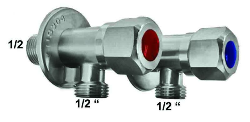 ATLAS - ΔΙΑΚΟΠΤΗΣ ST/ST 304 ΣΦΑΙΡΙΚΟΣ ΓΩΝΙΑΚΟΣ 1/2"x1/2"