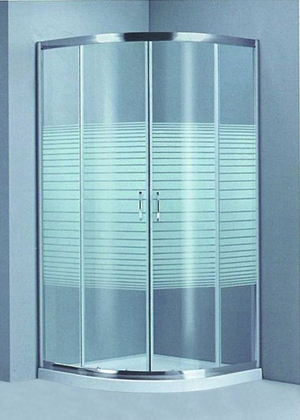 ROMEO - ΚΑΜΠΙΝΑ ΓΩΝΙΑΚΗ ΣΧΕΤΗ 80*80 ΧΡΩΜΕ - ΓΥΑΛΙ ΜΕ ΓΡΑΜΜΕΣ