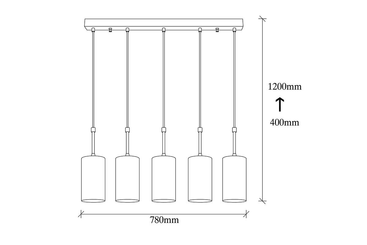 Φωτιστικό οροφής PWL-0071 pakoworld Ε27 χρώμα χρυσό-μαύρο 79x9x120εκ