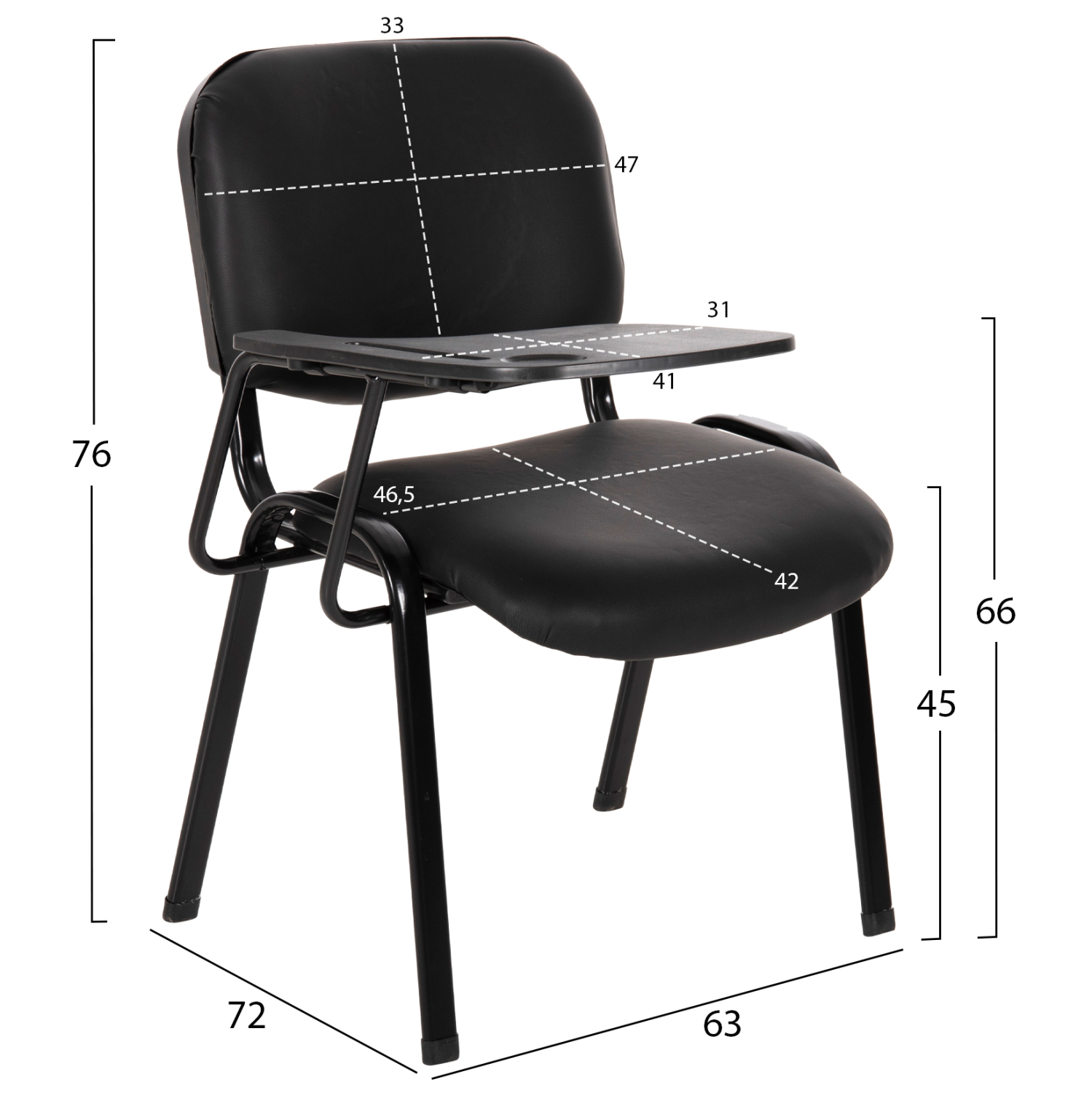 ΚΑΡΕΚΛΑ ΣΥΝΕΡΓΑΣΙΑΣ ΜΕ ΜΑΥΡΟ ΥΦΑΣΜΑ ΚΑΙ ΑΝΑΛΟΓΙΟ ΘΡΑΝΙΟ HM11942