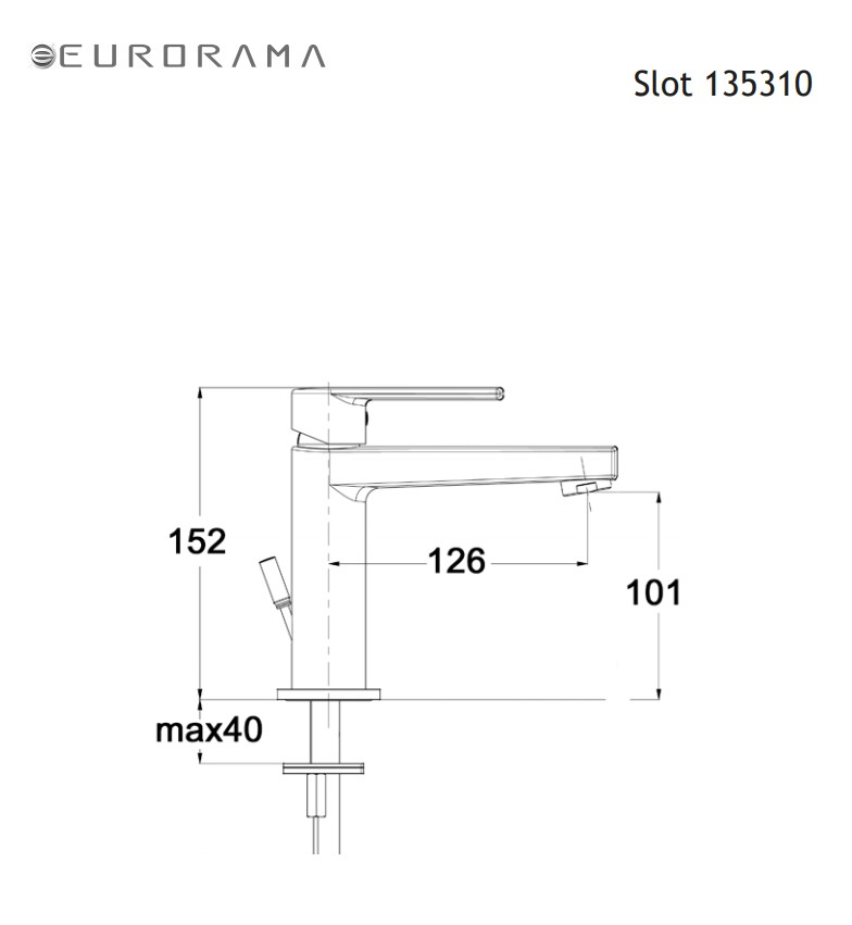Eurorama Slot 135310 Μπαταρία Νιπτήρος
