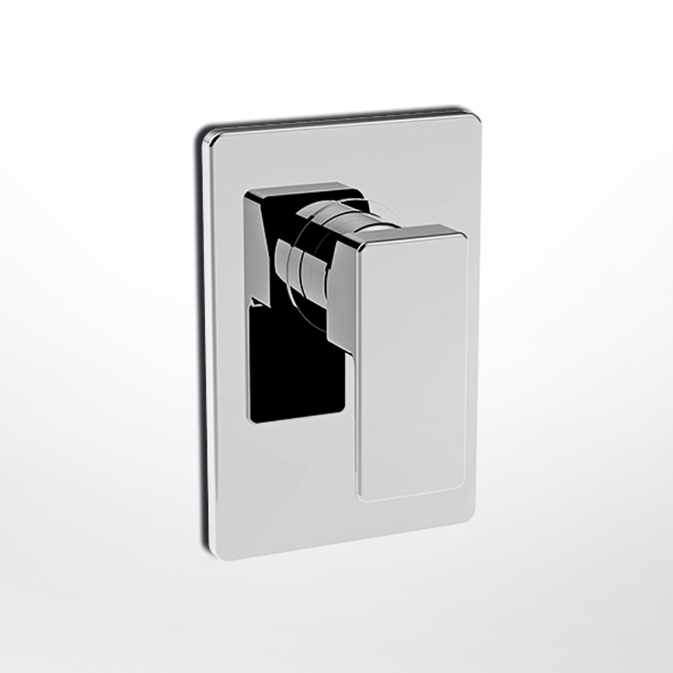 Μίκτης εντοιχισμού 1 εξόδου χρωμέ Profili plus by La Torre 45050-100