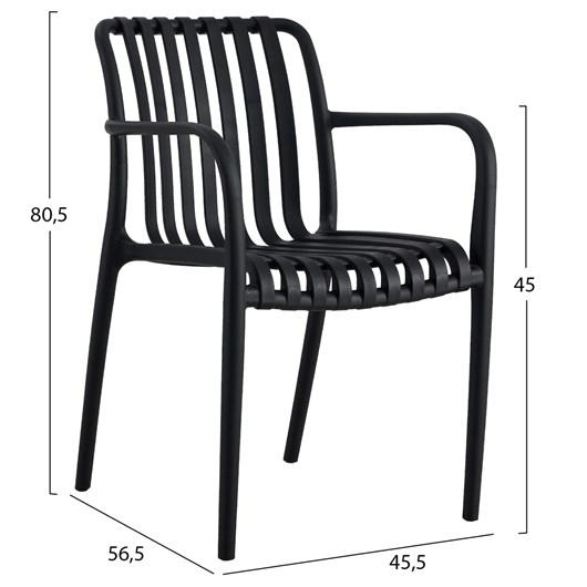 ΠΟΛΥΘΡΟΝΑ ΠΟΛΥΠΡΟΠΥΛΕΝΙΟΥ TIPPY HM5940.02 ΜΑΥΡΗ 55x55x81Υεκ.