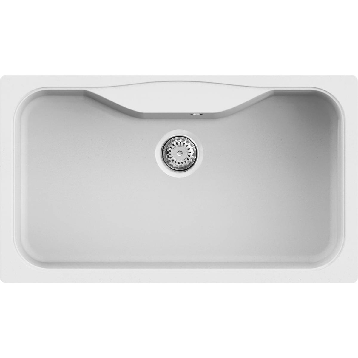 Νεροχύτης κουζίνας FOX 360 Bianco 68 ELLECI 86,3x50,3cm