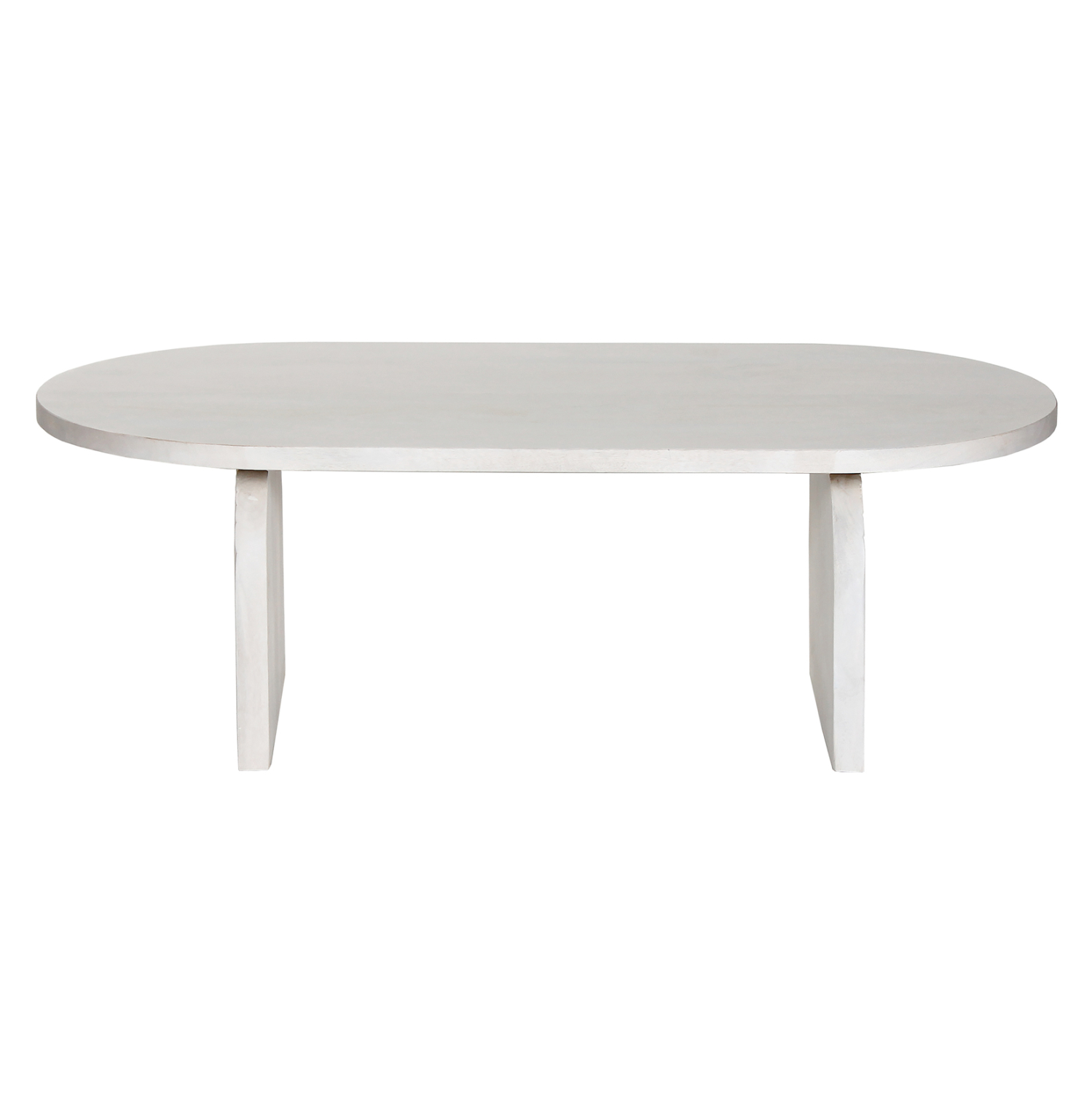 ΤΡΑΠΕΖΙ ΣΑΛΟΝΙΟΥ ΟΒΑΛ HONKY HM9710 ΜΑΣΙΦ ΞΥΛΟ MANGO- ΛΕΥΚΟ 130x60x40Υεκ.