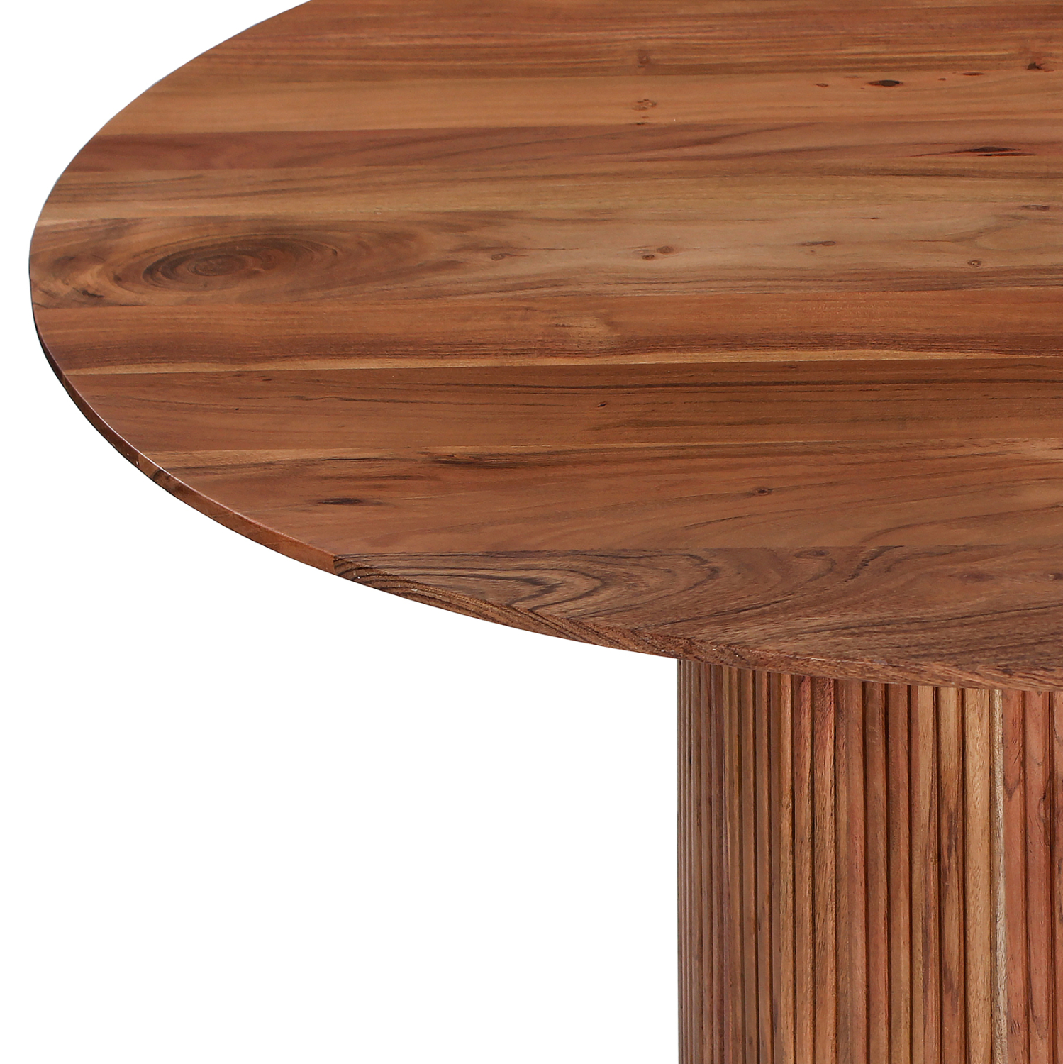 ΤΡΑΠΕΖΙ ΤΡΑΠΕΖΑΡΙΑΣ ΣΤΡΟΓΓΥΛΟ GROOT HM9684 ΜΑΣΙΦ ΞΥΛΟ ΑΚΑΚΙΑΣ ΣΕ ΦΥΣΙΚΟ Φ120x79Υεκ